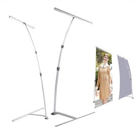 China Adjustable L Type Advertising Pull Up Banners Portable Display Stands supplier