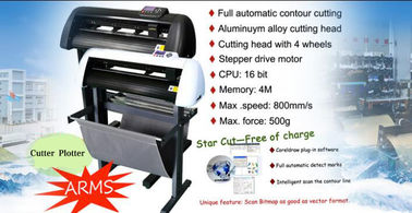 China 0.6M Servo Motor Cutter Plotter Machine , Steel Feed Roller Vinyl Sticker Plotter supplier